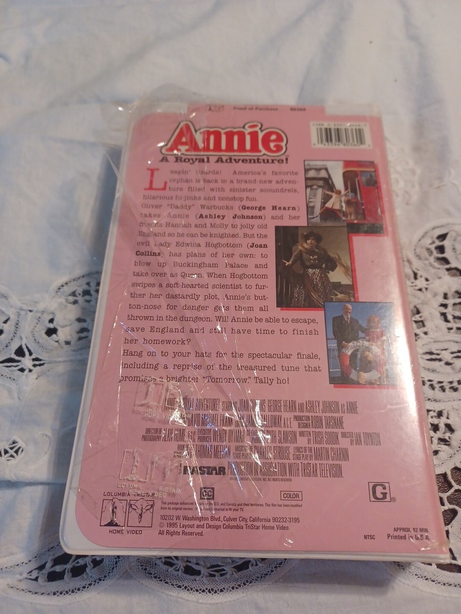 Annie: A Royal Adventure (VHS, 1995, Closed Caption Clam Shell