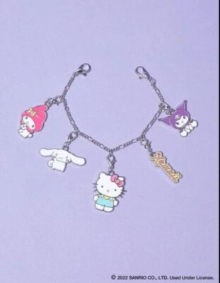 Sanrio Hello Kitty & Friends Enamel Charm Bracelet, Bag Charms/Clips,CUTE KAWAII