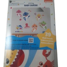 BABY SHARK Wall Decals Room Decor Stickers Song Dance Pinkfong Doo Doo Ocean