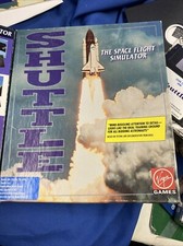 Shuttle Space Flight Simulator IBM Vintage PC Virgin Games 3.5 floppy disc 1991