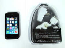 Apple IPhone 4 A1332 MD128LL/A AT T 8 GB Home Car USB Bundle