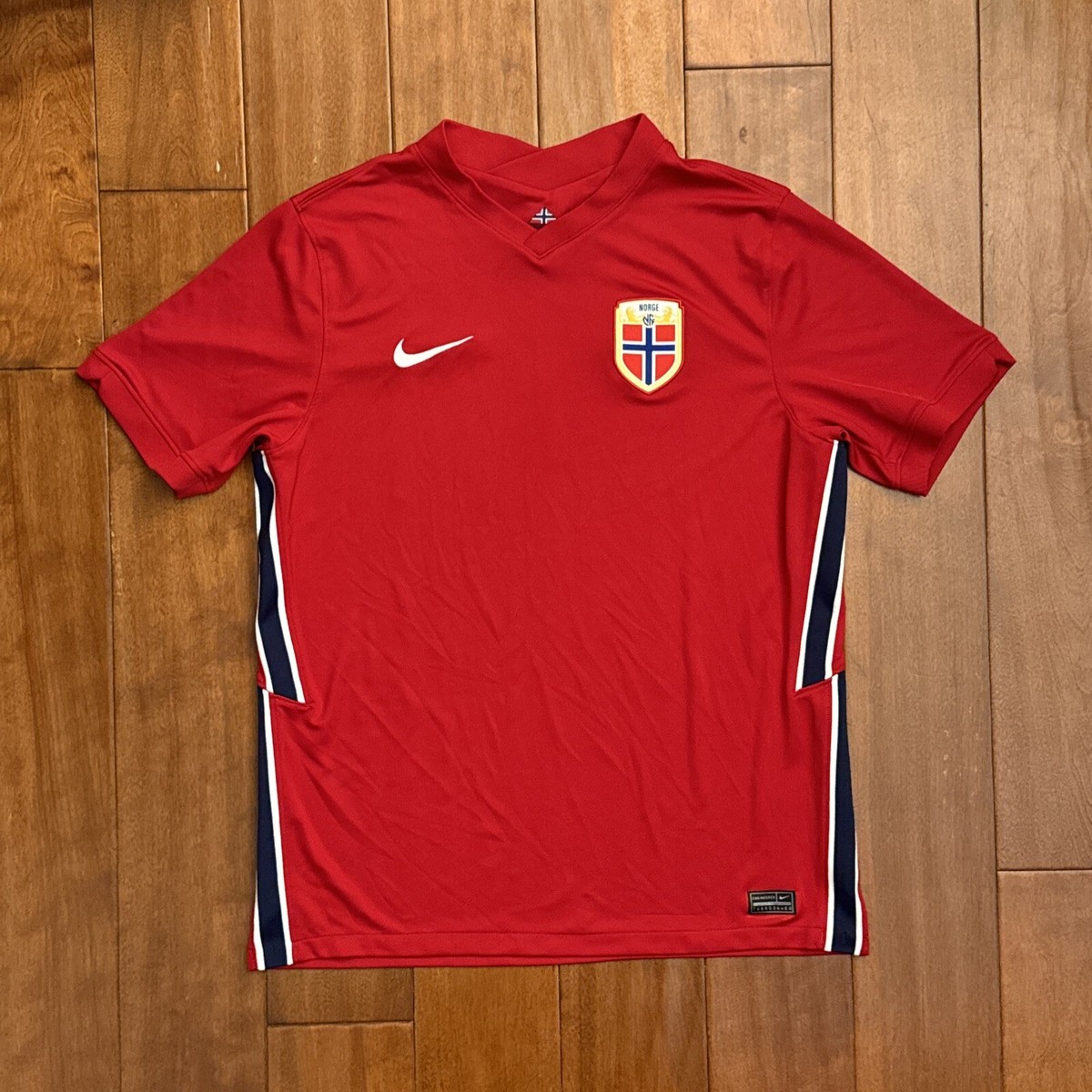Nike Norway Football Soccer Jersey Stadium Home Mens Size Nike Norway Football Soccer Jersey Stadium Home Mens Size