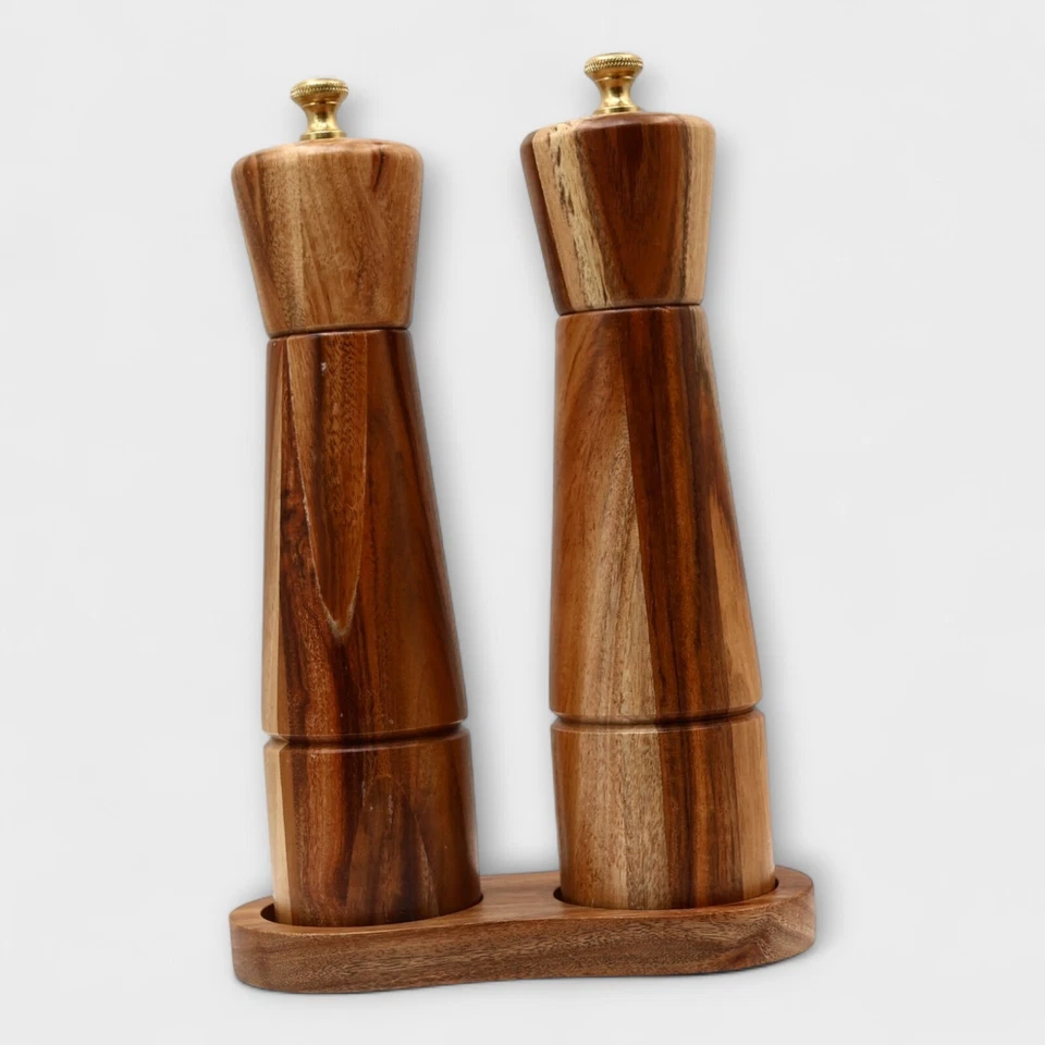 Juego de molino de sal y pimienta DeroTeno con posavasos Foto 4 de 4