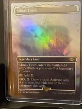 Minas Tirith Borderless Foil Rare MtG Card LTR 420 LotR