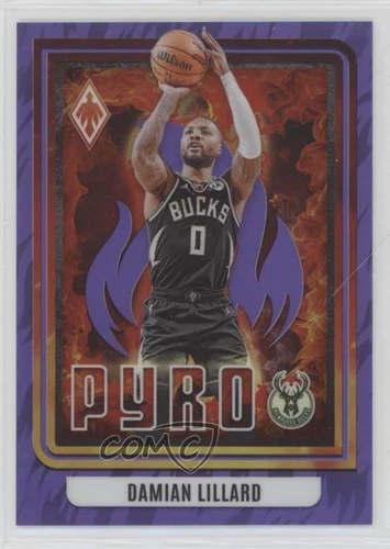 2023-24 Panini Phoenix - Pyro Purple #8 Damian Lillard /75