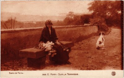 CPA AK Sur la Terasse - Adan SALON DE PARIS (1356368)