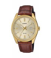 Casio Collection Analog Herrenuhr Edelstahl Geolden MTP-1302PGL-9AVEF