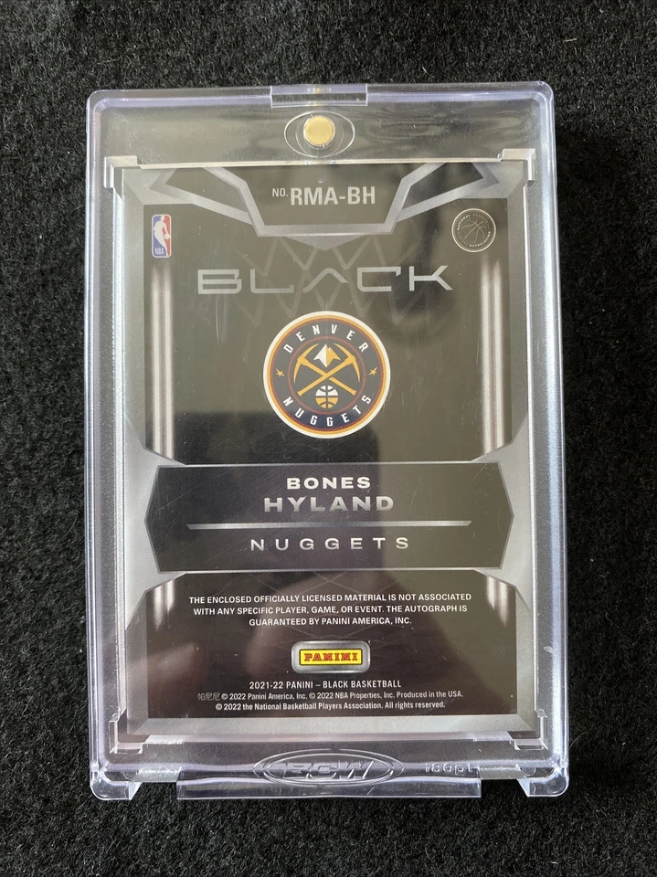 2021-22 Panini Black Bones Hyland Rookie Patch Auto RPA /25 RMA-BH - Image 2 of 3