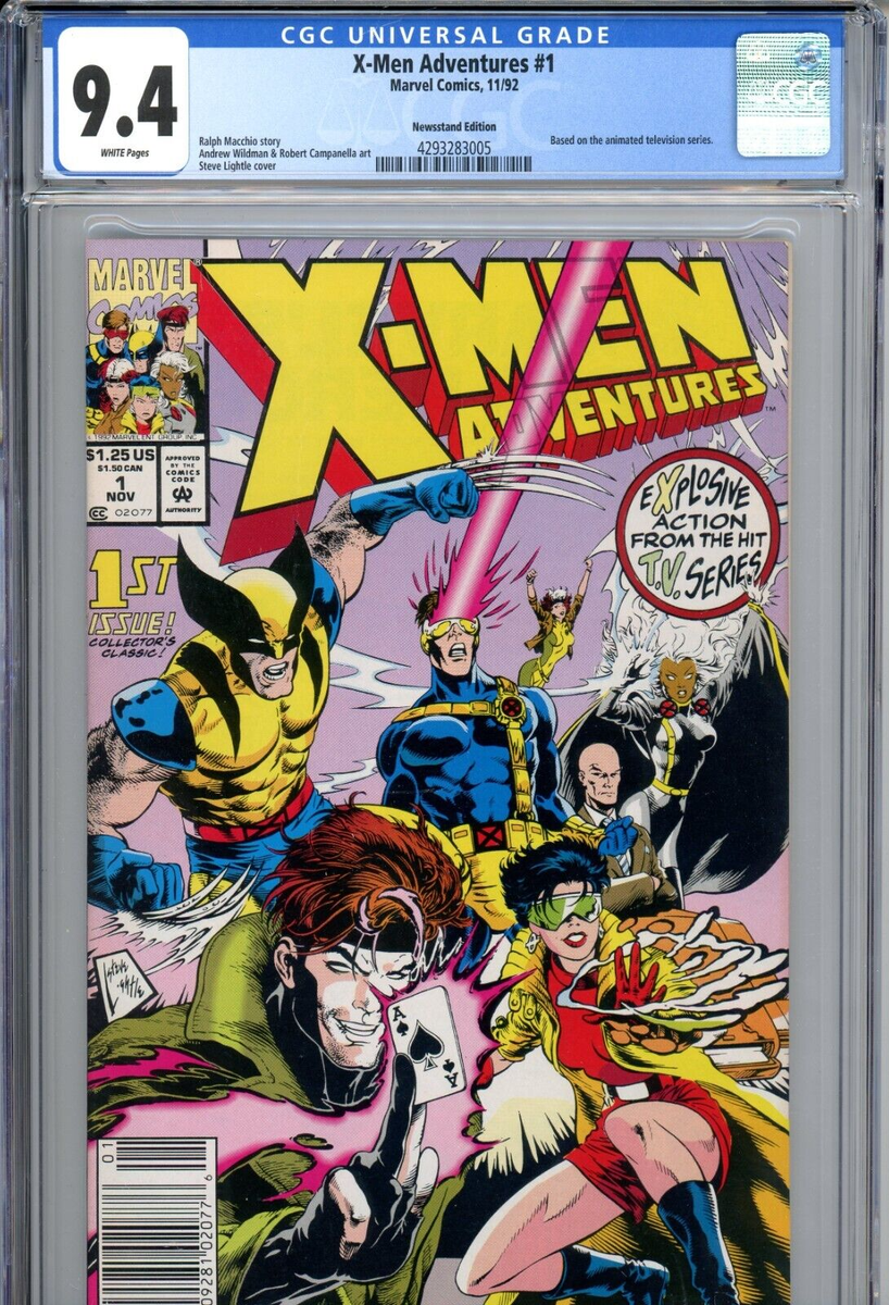 X-Men Adventures #1 (1992) Marvel CGC 9.4 White Newsstand Edition