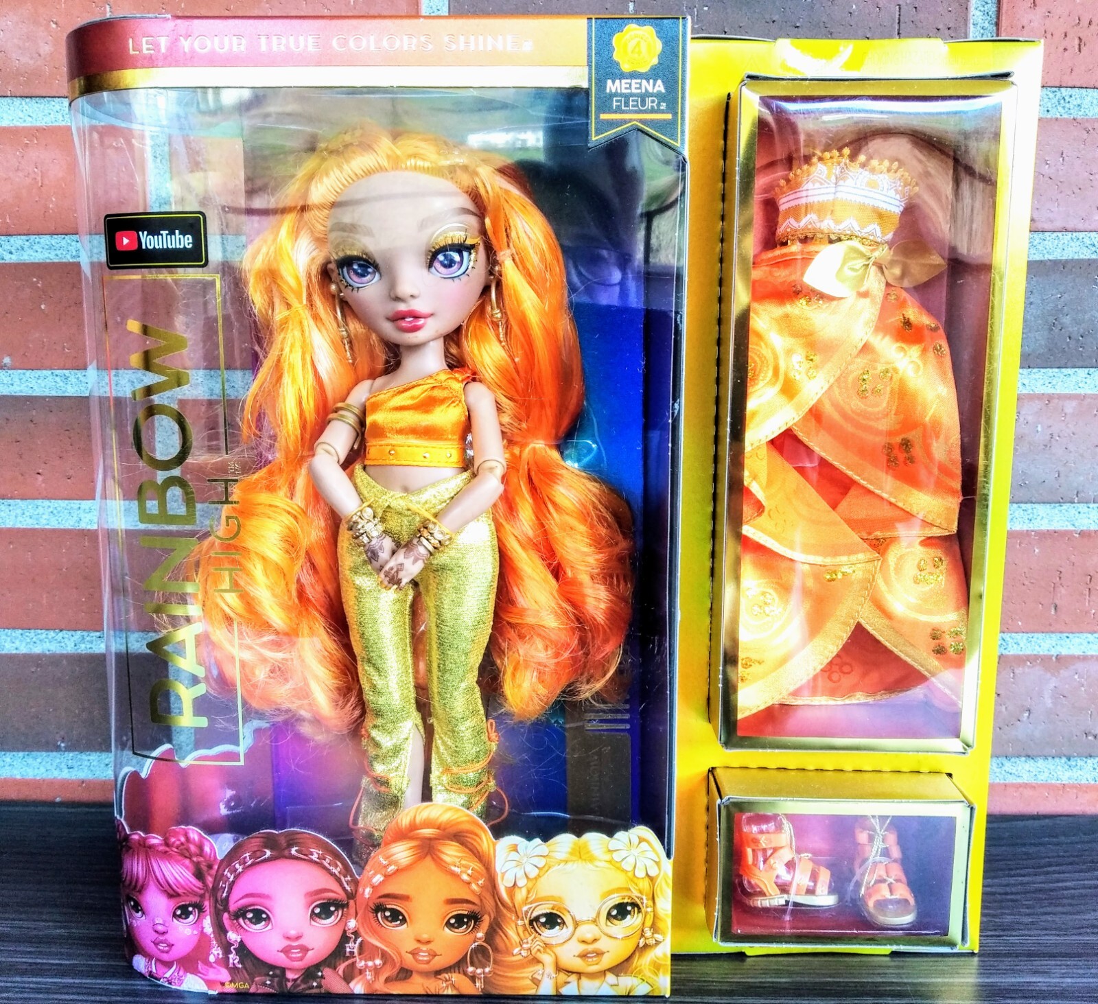 Rainbow High - Muñeca Meena Fleur Color Oro Azafrán - 28 cm de MGA