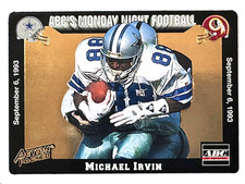 HOF'er MICHAEL IRVIN Cowboys 1993 Action Packed MONDAY NIGHT FOOTBALL Card #1