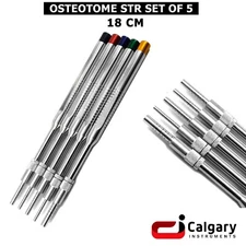 Curved Offset Concave Sinus Lift Osteotome Set of 5 for Implant Bone Spreading