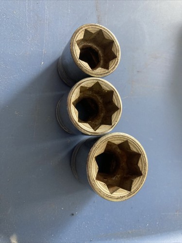 3-Snap-On 1/2" Drive 8-Point Double Square Socket SW-426/SW-424/SW-422