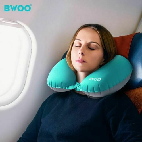 Cuscino Da Viaggio Gonfiabile 🛌 2 Pezzi Con Maschera E Tappi - Foto 5
