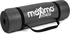 Maximo Fitness Yoga Mat - Multipurpose Exercise 0.5" Standard , Black