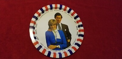 Prince Charles Princess Diana Wales Plate Royal Wedding platter KING QUEEN UK