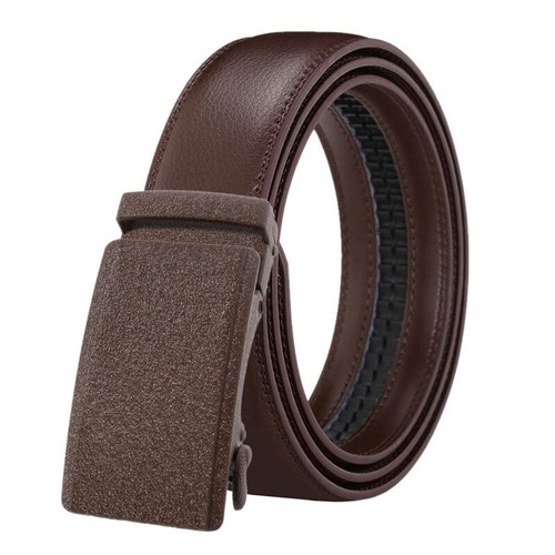 Fashion Men Leather Belt Slide Classic Waistband Waist Strap Automatic Buckle - Bild 2 von 16