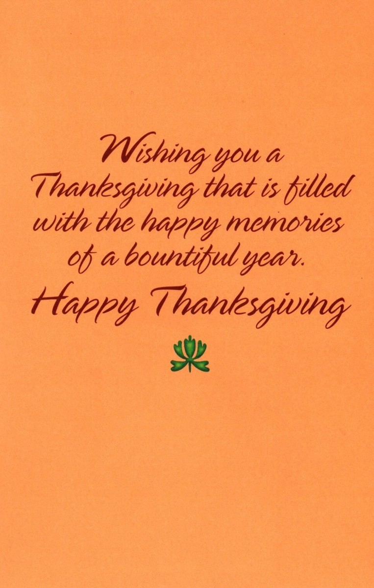 Happy Thanksgiving For A Special Nephew With Love Memories