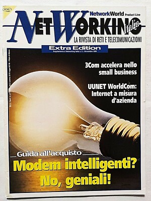 NET WORKING ITALIA NOVEMBRE 1998 3COM-UUNET WORLDCOM-UPS LIEBERT-XYLAN-CABLETRON