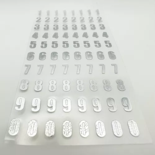 Self Adhesive gold&silver Alphabet Letter&number Stickers Card Making Art&Craft - Picture 10 of 26