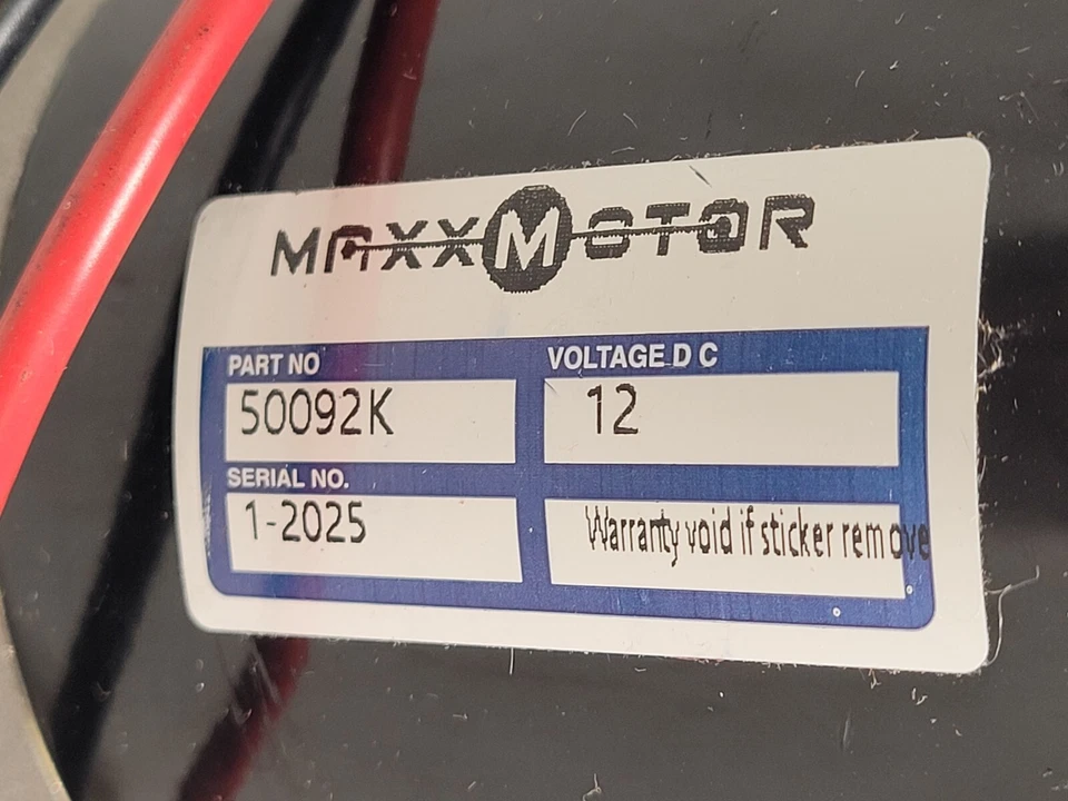 MAxx Motor for Snowex SP575 1075 SP3000 SP6000 Schematic - 50092K - Image 4 of 4