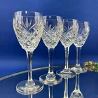 WATERFORD Merano Set of 4 Vintage 7” ￼Crystal Wine Hocks Glasses Ireland