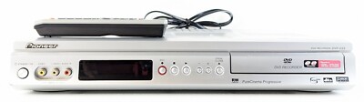 Pioneer DVR-233-S DVD Player Recorder Silver w/ Remote & Power Cord Tested Works