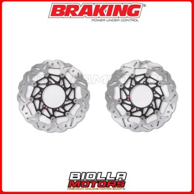 SATZ BREMSSCHEIBEN VORNE BRAKING SUZUKI GSX R R ABS 1000 2019 - [WAVE FLOTTANT