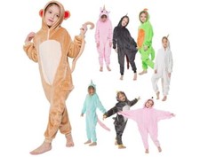 Kinder Kostüm Onesie Jumpsuit Faschingskostüm Anzug Overall Pyjama Tier-Kostüm