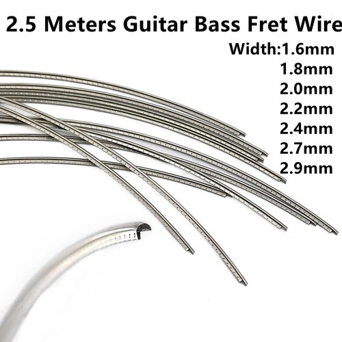8FT Bass Guitar Fingerboard Fret Wire Copper Nickel Silver Gauge 1.6MM-2.9MM - Picture 2 of 58