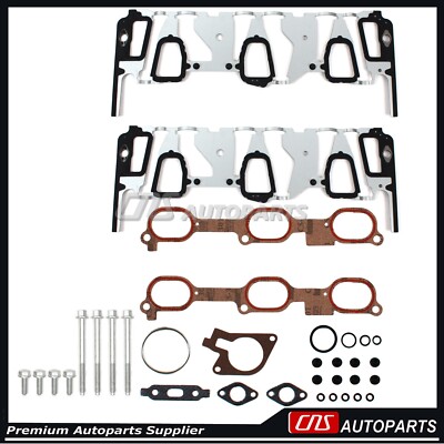 Manifold Gaskets seals Bolts For 96-05 Chevrolet Buick Pontiac 3.1L 3.4L VIN E J