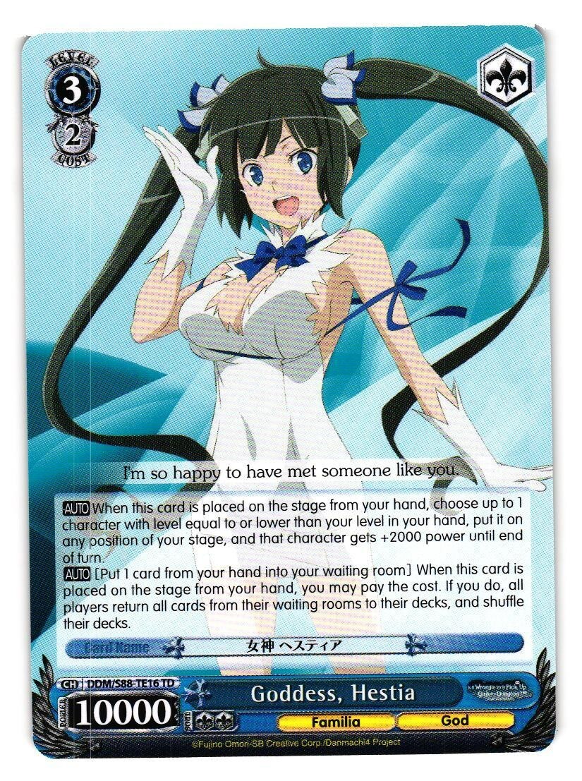Goddess Hestia DDM/S88-TE16 TD CARD Azur Lane Weiss Schwarz | eBay