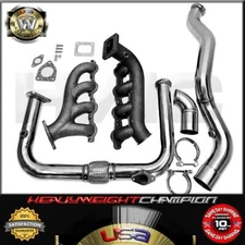 T4 Turbo Hotparts Crossover Exhaust Kit Vortec 4.8 5.3 6.0 Silverado Sierra LSX