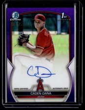 2023 Bowman Chrome Prospect Autographs Purple Refractor Caden Dana Auto 105/250