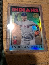 Andres Gimenez 2021 Topps Chrome 1986 Refractor Rookie 🔥 Indians Blue Jays Mets