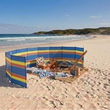 10 pole Portable Multi Section Windbreaker Fence for Beach & Camping
