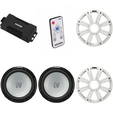 Kicker 48PXA6001 Weatherproof Powersport Mono Amp  2 12" 4 Ohm Free-Air Ma...