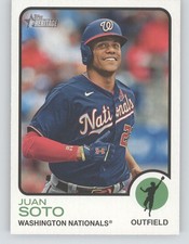 2022 Topps Heritage #154 Juan Soto Team Name Color Swap Variation