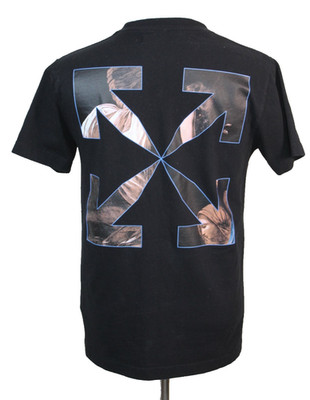 Off-White Shirt Mens Small Black T-Shirt St Jerome Short Sleeve Caravaggio Angel