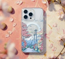 Cartoon Sakura Train Magnetic Phone Case