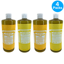 Dr. Bronner's 18-in-1 Pure-Castile Magic Soap Citrus 32 fl oz 4 Pack New