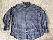 Vineyard Vines Slim Fit Tucker Shirt Men's XXL 2XL Blue Gingham Button Down