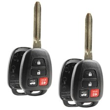 2 Replacement For 2015 Toyota Camry Keyless Entry Car Key Fob Remote Shell Case