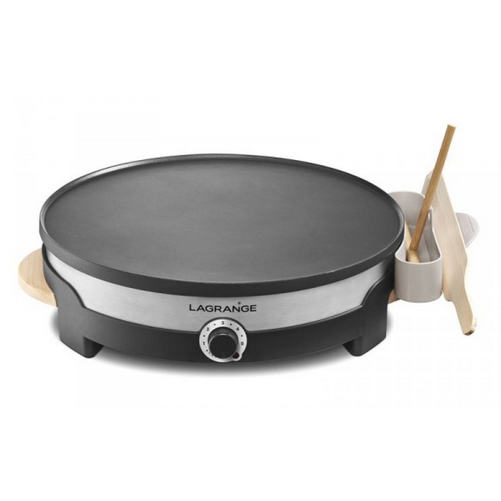 Crêpière Lagrange 35cm en fonte 1500w pour des crêpes parfaites