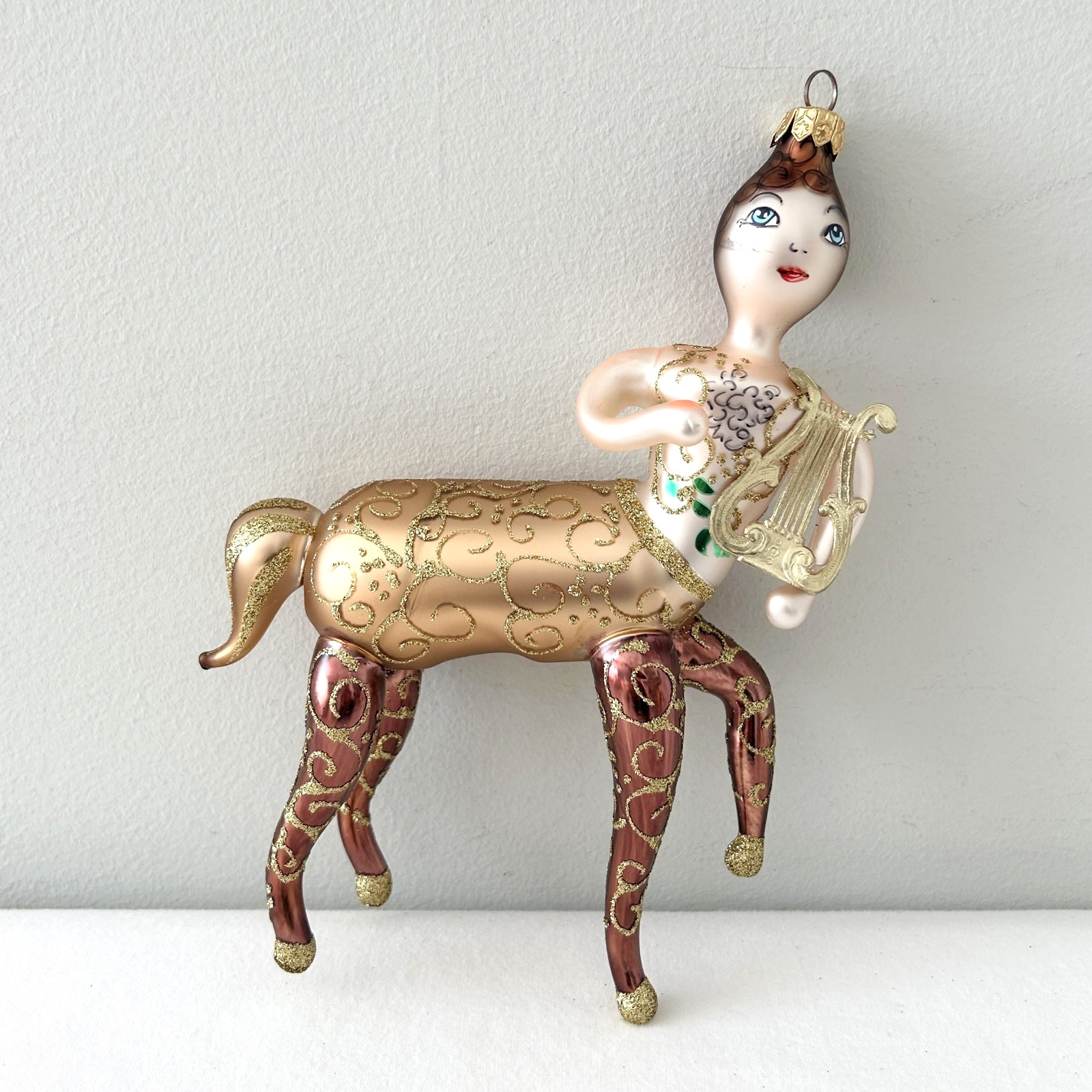 RARE Christopher Radko CENTAUR Glass Christmas Ornament Large 9x7” Vintage 1997