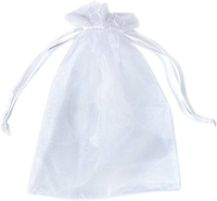 100 StüCk OrganzasäCkchen 10X15 Cm, Organzabeutel Tunnelzug Hochzeit SäCkchen, S