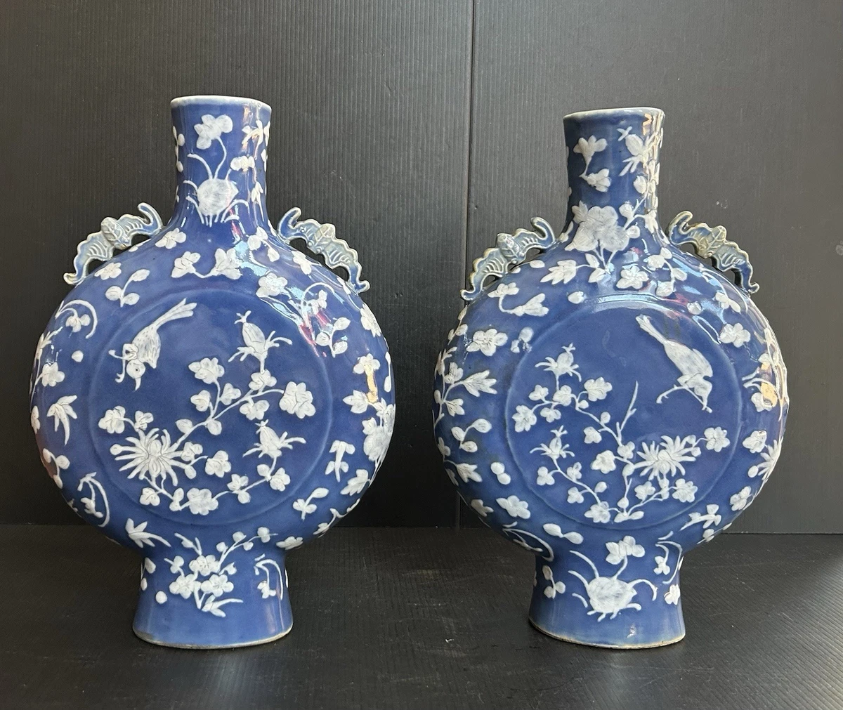 陶瓷蓝色1850-1899 中国古董花瓶| eBay