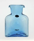 Blenko Handmade Glass 384 Water Bottle in Ice Blue Signed