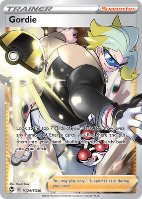 Pokemon Silver Tempest: Trainer Gallery Full Art Gordie TG24/TG30 - NM