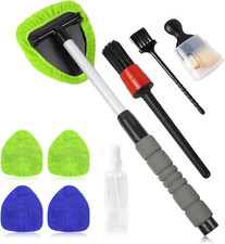14PCS Car Windshield Cleaning Tool, Car Glass Wiper Kit with Window Cleaner, Mic